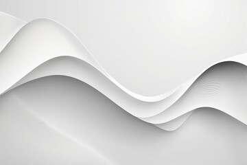 Abstract minimal white background with wavy lines
