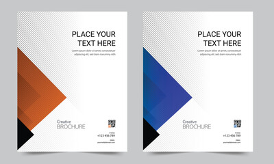 Naklejka premium Cover design for annual report and business catalog, magazine, flyer or booklet. Brochure template layout. A4 cover vector EPS-10