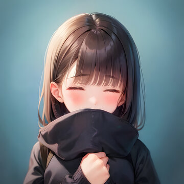照れる少女