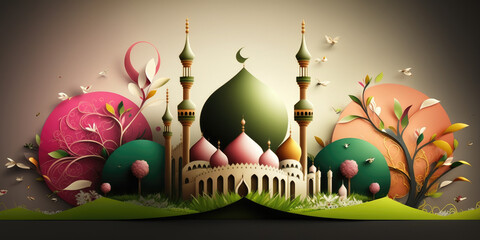 Spread Joy and Blessings with Our Idul Fitri Muslim Wallpaper