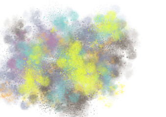 Fototapeta premium abstract watercolor Abstract art, Colorful Art Background, watercolor splatter, PNG, Transparent 