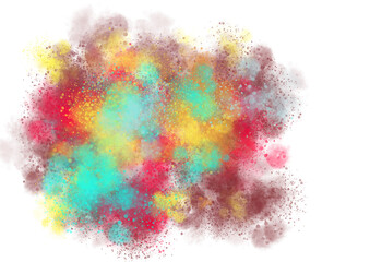 Fototapeta premium abstract watercolor Abstract art, Colorful Art Background, watercolor splatter, PNG, Transparent 