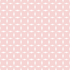 Checkered tile vector pattern or pink and white wallpaper background