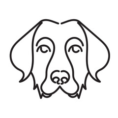 Dog Head Minimal Icon