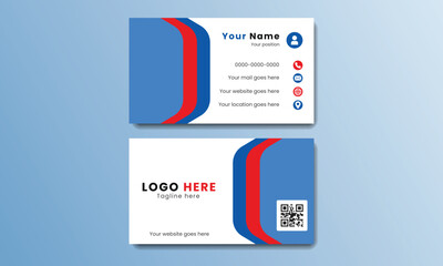 Futuristic Modern Business Card Creative and Clean Business Card Template.Vector illustration name card template layout in rectangle size layout corporate identity.