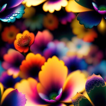 seamless tileable flowers pattern, CFC2023SPR