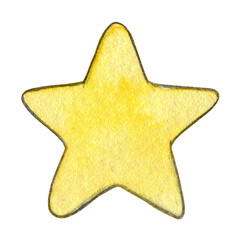 Watercolor childish design soft star