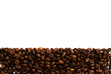 Coffee beans, isolated, transparent background, PNG.