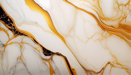Glod and white marble background.generative Ai
