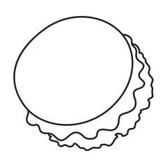 Jellyfish vector icon.Outline vector icon isolated on white background jellyfish.