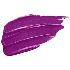 Lipstick or blusher abstract strokes smudge the background texture multi-colored purple blush isolated on a coral background 