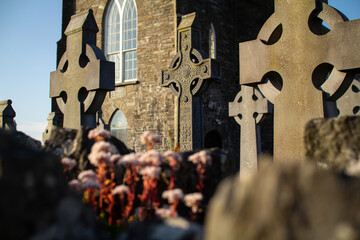 Celtic Churchyard in Miltown Malbay, Ireland