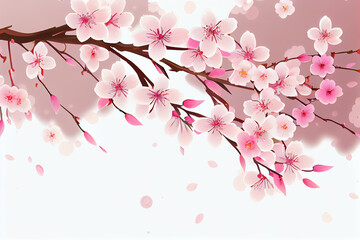 Obraz na płótnie Canvas Cherry blossom Spring background