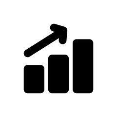 bar chart glyph icon