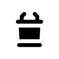 podium glyph icon