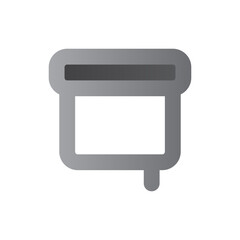Naklejka premium presentation two tone gradient icon