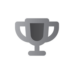 trophy two tone gradient icon
