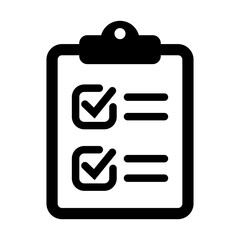 Clipboard and checklist icon. Project management, questionnaire icon. To do list vector icon for web site and app design.