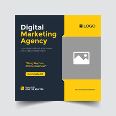 Corporate social media post template