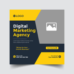 Digital marketing agency social media post template