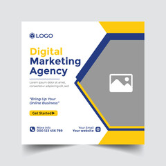 Business promotion and corporate social media banner