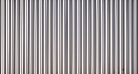 Texture of a corrugated sheet metal aluminum facade