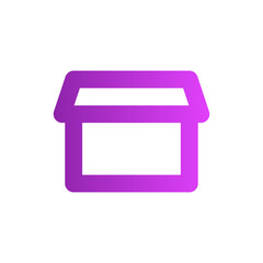 open box gradient icon