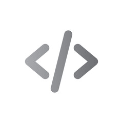 coding two tone gradient icon