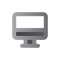 computer two tone gradient icon