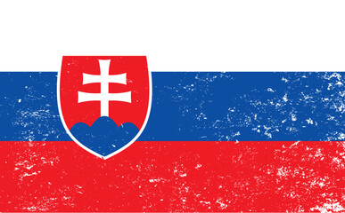 slovakia flag - vector illustration