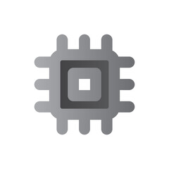 microchip two tone gradient icon