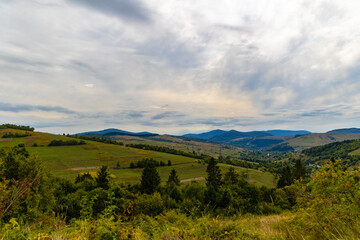 Fototapeta na wymiar Western Ukraine and Trasncarpathian Mountains Landscape 