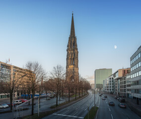 Fototapeta na wymiar St. Nicholas Church - Hamburg, Germany