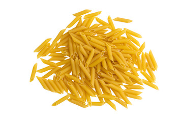 Pasta short noodles carbohydrates, isolated, transparent background, PNG.