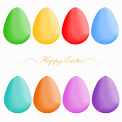 Easter Egg Pile Vector Elements Speckled Isolated Sets
