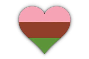 Bandera Ginesexual en corazón