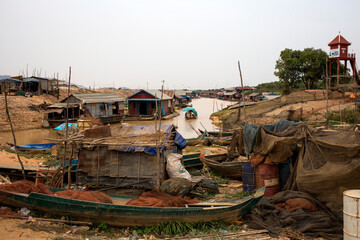Fototapeta na wymiar Cambodian Slums