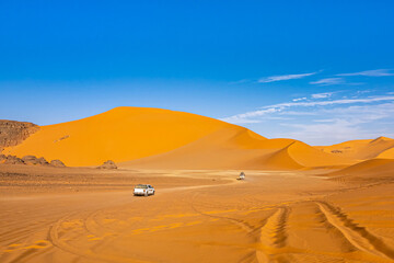 Fototapeta na wymiar beautiful view in the Desert Sahara in Algeria