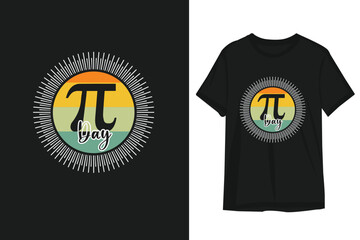  Happy pi day t-shirt design vector. pi day 2023 t-shirt design, Math Lover.