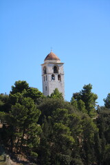 Fototapeta na wymiar View to Tower next to Cathedral of Ancona, Italy