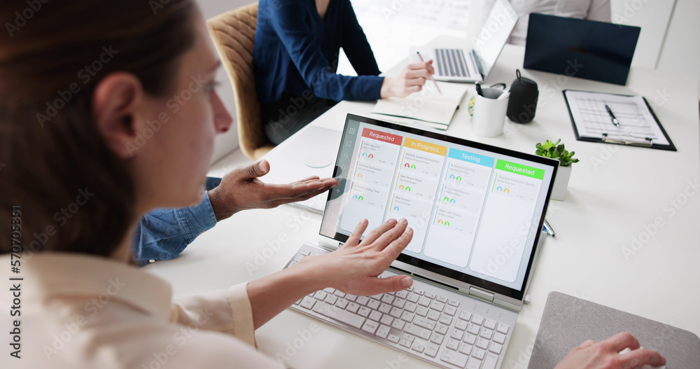 Aufkleber Scrum Manager Agile Software Project