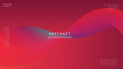 Modern abstract line, wavy background and full color. Vector Illustrator. Eps 10 - Vector