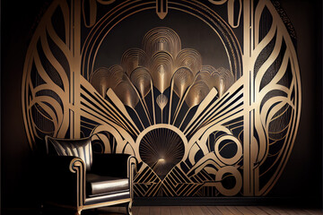 luxury art deco background © neirfy