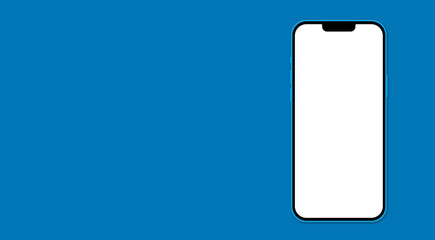 Smartphone Display Banner Vorlage Blau