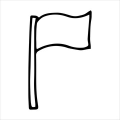 Vector drawing of a flag on a white background.