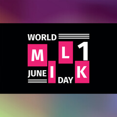 World Milk Day.Geometric design suitable for greeting card poster and banner