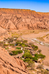 Vista de Pukara de Quitor, Atacama, Chile