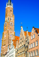 historic old town of Landshut - bavaria