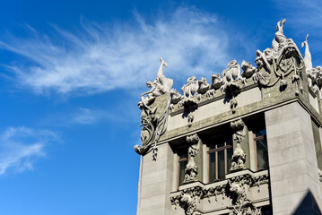House with Chimaeras. Sculptures and decor