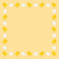 귀여운 병아리 패턴